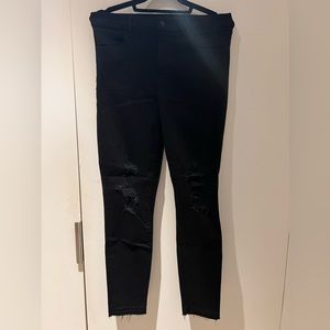 J Brand black distressed skinny jeans. Size 29.